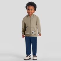 Conjunto infantil menino em moletom de dinossauro Brandili Conjunto infantil menino em moletom de dinossauro Brandili