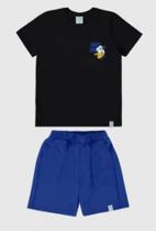 Conjunto Infantil Menino Estampa Frente E Costas Pato Donald Malwee Kids 6