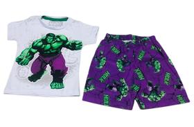 Conjunto Infantil Menino Estampado Do Incrível Hulk