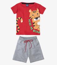 Conjunto Infantil Menino Estampado Viston Vermelho