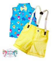 Conjunto Infantil Menino Festa Regata Suspensório Gravata Bo