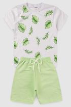 Conjunto Infantil Menino Folhas Gody Conjunto Infantil Menino Folhas Gody
