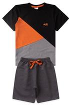 Conjunto Infantil Menino Gody Tricolor Triangulo