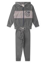 Conjunto Infantil Menino Inverno Esportivo NBA - Let's go - Cinza