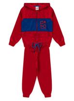 Conjunto Infantil Menino Inverno Esportivo NBA - Let's go - Vermelho