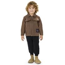 Conjunto Infantil Menino Inverno Jaqueta Soft E Calça Moletom Peluciado - Angerô Conjunto Infantil Menino Inverno Jaqueta Soft E Calça Moletom Peluciado - Angerô