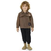 Conjunto Infantil Menino Inverno Jaqueta Soft E Calça Moletom Peluciado - Angerô Conjunto Infantil Menino Inverno Jaqueta Soft E Calça Moletom Peluciado - Angerô