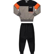 Conjunto Infantil Menino Inverno Moletom Casaco E Calça - Angerô Conjunto Infantil Menino Inverno Moletom Casaco E Calça - Angerô