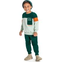 Conjunto Infantil Menino Inverno Moletom E Calça Cannes Tam 2 a 8 - Angerô