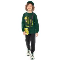 Conjunto Infantil Menino Kamylus Dinossauro Moletom