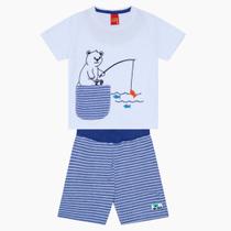 Conjunto Infantil Menino Kyly Ursinho Pescador