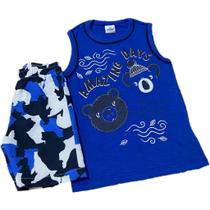 Conjunto infantil menino m/c abrange amazing days regata + bermuda Conjunto infantil menino m/c abrange amazing days regata + bermuda