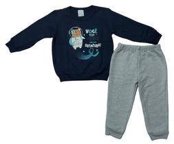 Conjunto Infantil Menino Malwee em Moletom Blusão e Calça