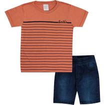 Conjunto Infantil Menino Manga Curta Pulla Bulla Ref. 50679