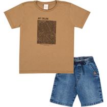 Conjunto Infantil Menino Manga Curta Pulla Bulla Ref. 50782 Conjunto Infantil Menino Manga Curta Pulla Bulla Ref. 50782