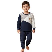Conjunto Infantil Menino Moletom Blusa Calça Menino Inverno - Conjunto Infantil Menino Moletom Blusa Calça Menino Inverno -