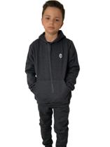 Conjunto Infantil Menino Moletom Capuz Peluciada