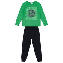 Conjunto Infantil Menino Moletom Hulk Brandili 55107