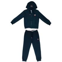 Conjunto Infantil Menino Moletom Inverno Capuz