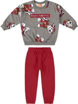 Conjunto infantil menino patrulha canina em moletom flanelado malwee kids cinza 1 Conjunto infantil menino patrulha canina em moletom flanelado malwee kids cinza 1