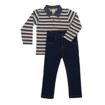Conjunto Infantil Menino Polo Longa Jeans Confort 241322