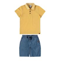 Conjunto Infantil Menino Polo Piquê Stretch Malwee Kids