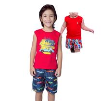 Conjunto Infantil Menino Regata Camiseta E Short