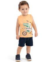 Conjunto Infantil Menino Regata e Bermuda Elian Conjunto Infantil Menino Regata e Bermuda Elian