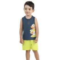 Conjunto Infantil Menino Regata e Bermuda Elian Conjunto Infantil Menino Regata e Bermuda Elian