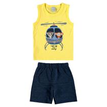 Conjunto Infantil Menino Regata e Bermuda Malwee Ref. 97307