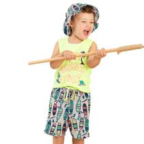 Conjunto Infantil Menino Regata e Shorts Machão Fantoni