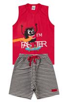 Conjunto Infantil Menino Regata Faster Vermelho - Lolita