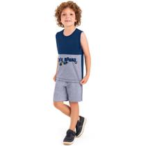 Conjunto Infantil Menino Regata Machão Bermuda 3 4 5 Anos