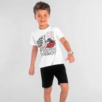 Conjunto Infantil Menino Roupa Bermuda Short Camiseta Verão Conjunto Infantil Menino Roupa Bermuda Short Camiseta Verão