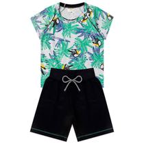 Conjunto Infantil Menino Short Camiseta Coqueiro Tama 1 Ao 8 Conjunto Infantil Menino Short Camiseta Coqueiro Tama 1 Ao 8