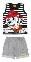 Conjunto Infantil Menino Short Camiseta Patrulha Canina 1ao8