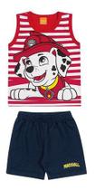 Conjunto Infantil Menino Short Camiseta Patrulha Canina 1ao8