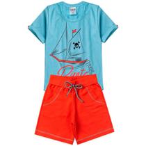 Conjunto Infantil Menino Short Camiseta Pirata Tamanh 1 Ao 3 Conjunto Infantil Menino Short Camiseta Pirata Tamanh 1 Ao 3