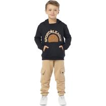 Conjunto Infantil Menino Sport League Moletom Preto Conjunto Infantil Menino Sport League Moletom Preto