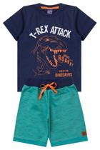 Conjunto Infantil Menino T-Rex Attack - Miri Maria