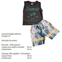 Conjunto Infantil Menino Tamanho 01- Regata Califórnia Conjunto Infantil Menino Tamanho 01- Regata Califórnia