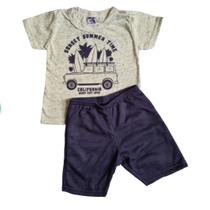 Conjunto Infantil Menino Tamanho 01- Sunset Summer Time Conjunto Infantil Menino Tamanho 01- Sunset Summer Time