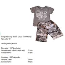 Conjunto Infantil Menino Tamanho 02- Long Beach