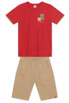 Conjunto infantil menino texturizado Brandili Conjunto infantil menino texturizado Brandili