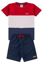 Conjunto Infantil Menino Tricolor Vermelho