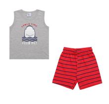 Conjunto Infantil Menino Tubarão Pulla Bulla Ref. 44262