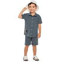 Conjunto Infantil Menino Verão Camisa E Bermuda Dublin