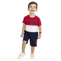 Conjunto Infantil Menino Verão Camiseta e Bermuda Kyly 1000608