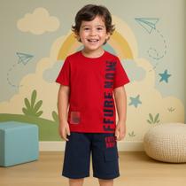 Conjunto Infantil Menino Verão Camiseta e Bermuda KYLY 1001103