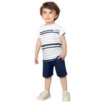 Conjunto Infantil Menino Verão Camiseta e Bermuda Milon 2000577